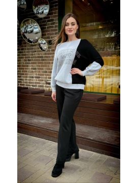 MN-808954-820 Pullover Colorblock + Schmuck