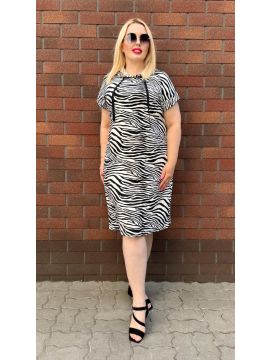MN-409006-998 Kleid Midi Zebra allover