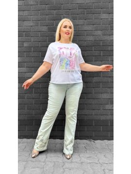 MN-408955-750 Jacke Jeans Stickerei