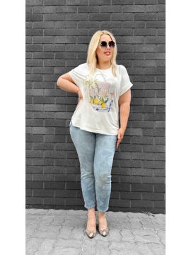 MN-408986-750 Hose Jeans Blumendruck