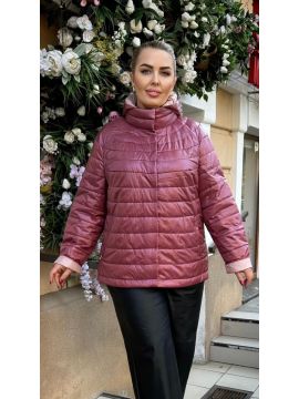 Куртка с вязанными вставками,резиновыми нарукавниками