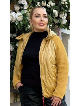 Ветровка комбинированная, тканевые рукава 42-52