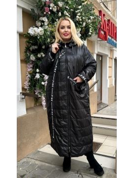 Пуховик длинный PINK 50-60