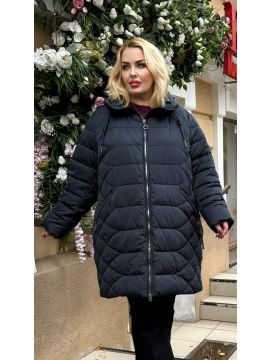 Пуховик с брелком на кармане,58-66