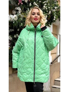 Куртка удлиненная на груди эмблема 5XL-8XL