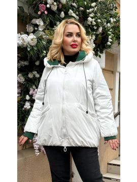 Куртка зеленые вставки/манжеты m-5xl