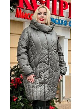 Пальто капюшон розовый